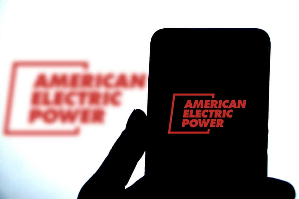 American Electric Power Company Inc_ logo on phone-by Mamun sheikh K via Shutterstock